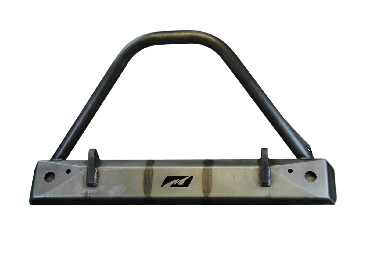 Jeep JK Stubby Front Bumper W/Stinger Bare Steel Motobilt - MB1006-S