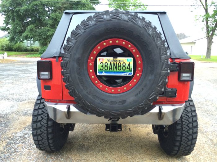 Jeep JK Rear Stubby Bumper 07-18 Wrangler JK Bare Steel Motobilt - MB1010