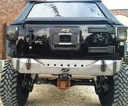 Jeep JK Rear Stubby Bumper 07-18 Wrangler JK Bare Steel Motobilt - MB1010