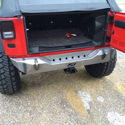 Jeep JK Rear Stubby Bumper 07-18 Wrangler JK Bare Steel Motobilt - MB1010