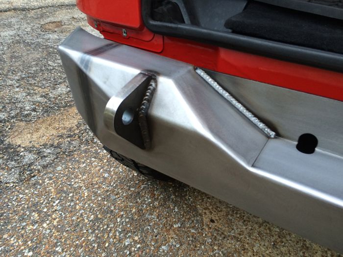 Jeep JK Rear Stubby Bumper 07-18 Wrangler JK Bare Steel Motobilt - MB1010