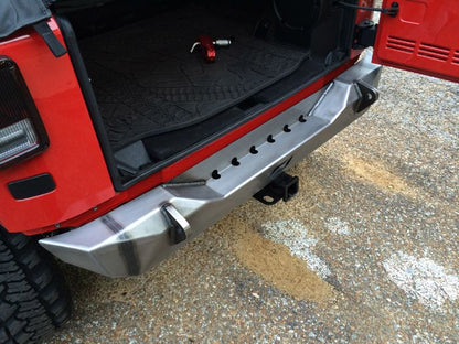 Jeep JK Rear Stubby Bumper 07-18 Wrangler JK Bare Steel Motobilt - MB1010