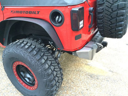 Jeep JK Rear Stubby Bumper 07-18 Wrangler JK Bare Steel Motobilt - MB1010
