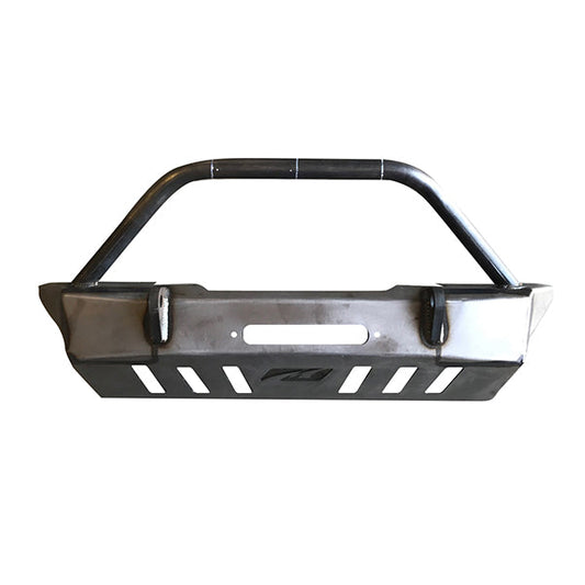 Jeep JK Front Bumper W/Stinger 07-18 Wrangler JK Crusher Series Bare Steel Motobilt - MB1011-S