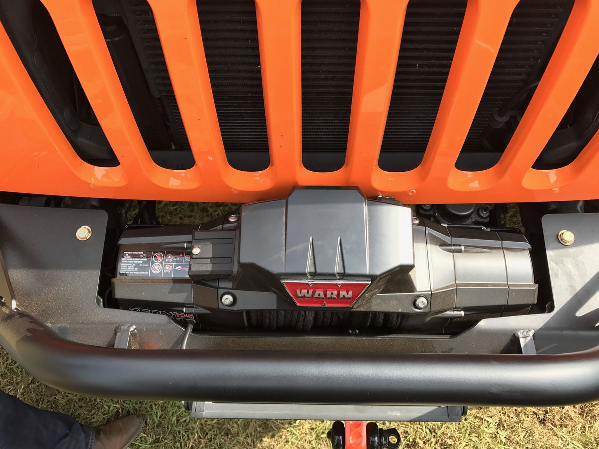 Jeep JK Front Bumper W/Stinger 07-18 Wrangler JK Crusher Series Bare Steel Motobilt - MB1011-S