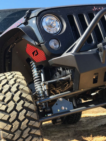 Jeep JK Front Bumper W/Stinger 07-18 Wrangler JK Crusher Series Bare Steel Motobilt - MB1011-S
