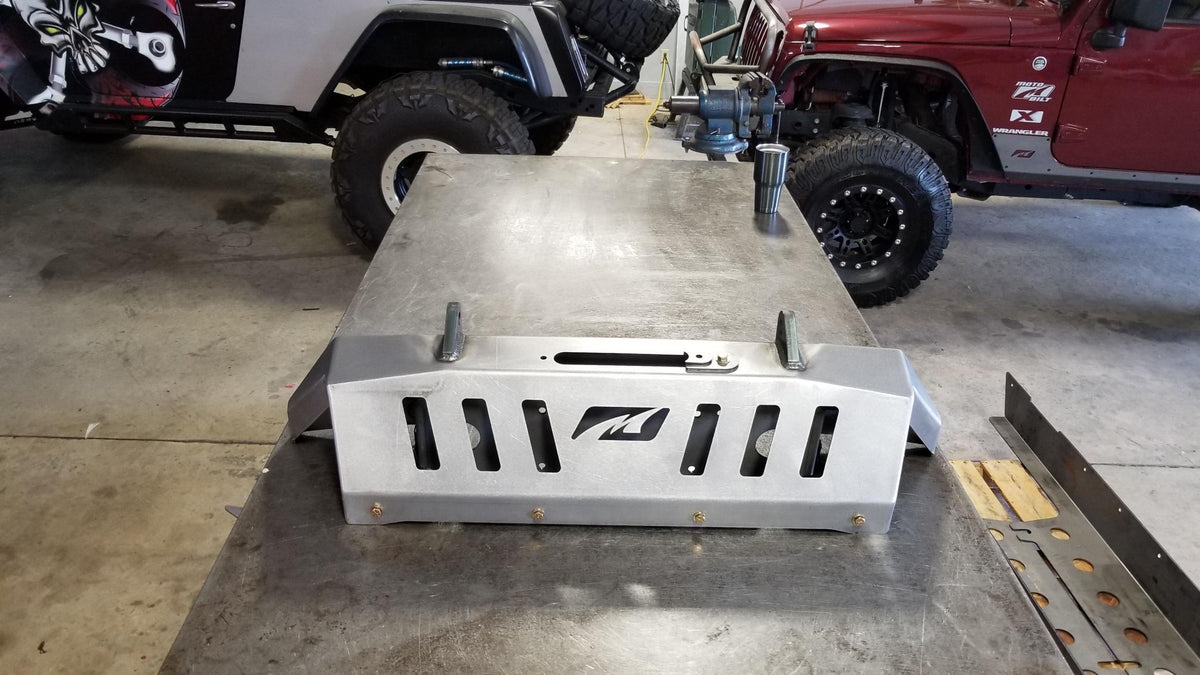 Jeep JK Front Bumper 07-18 Wrangler JK Crusher Series Bare Steel Motobilt - MB1011
