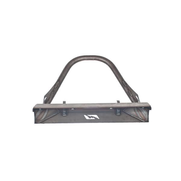 Jeep CJ Front Stubby Bumper W/Stinger Bare Steel Motobilt - MB1015-S