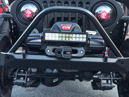Jeep CJ Mid Width Front Bumper W/Stinger Bare Steel Motobilt - MB1019-S