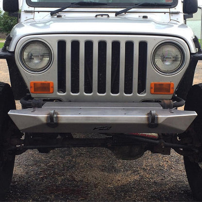 Jeep YJ / TJ / LJ Mid-Width Front Bumper Bare Steel Motobilt - MB1021