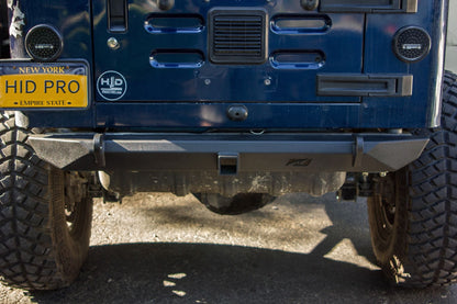 Jeep CJ YJ TJ Rear Rock Crawler Bumper Bare Steel Motobilt - MB1024