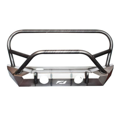 Jeep JK Front Bumper W/Stinger and Grill Hoop 07-18 Wrangler JK The Hammer Series Bare Steel Motobilt - MB1025F-L