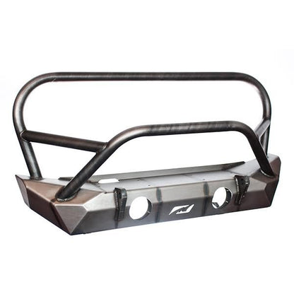 Jeep JK Front Bumper W/Stinger and Grill Hoop 07-18 Wrangler JK The Hammer Series Bare Steel Motobilt - MB1025F-L