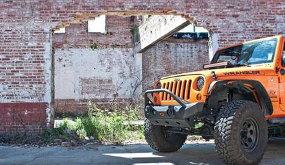 Jeep JK Bumper W/Stinger 07-18 Wrangler JK The Hammer Series Bare Steel Motobilt - MB1025F-S