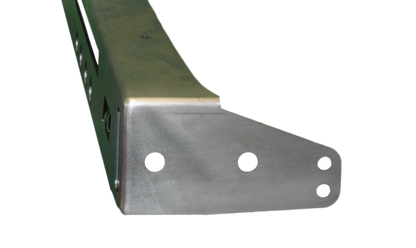Jeep JK Micro Rear Bumper W/Light Bar Cut Out 07-18 Wrangler JK Bare Steel Motobilt - MB1039