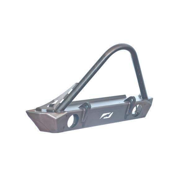 Jeep JK Front Bumper W/Stinger Fog Cutouts 07-18 Wrangler JK Hatchet Series Bare Steel Motobilt - MB1048F-S