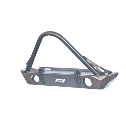 Jeep JK Front Bumper W/Stinger Fog Cutouts 07-18 Wrangler JK Hatchet Series Bare Steel Motobilt - MB1048F-S