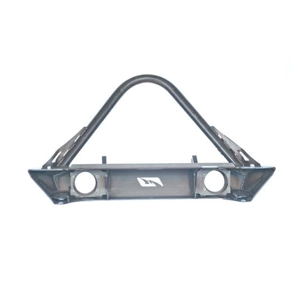 Jeep JK Front Bumper W/Stinger Fog Cutouts 07-18 Wrangler JK Hatchet Series Bare Steel Motobilt - MB1048F-S