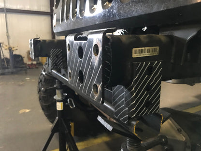 Jeep JK Front Bumper W/Stinger Fog Cutouts 07-18 Wrangler JK Hatchet Series Bare Steel Motobilt - MB1048F-S