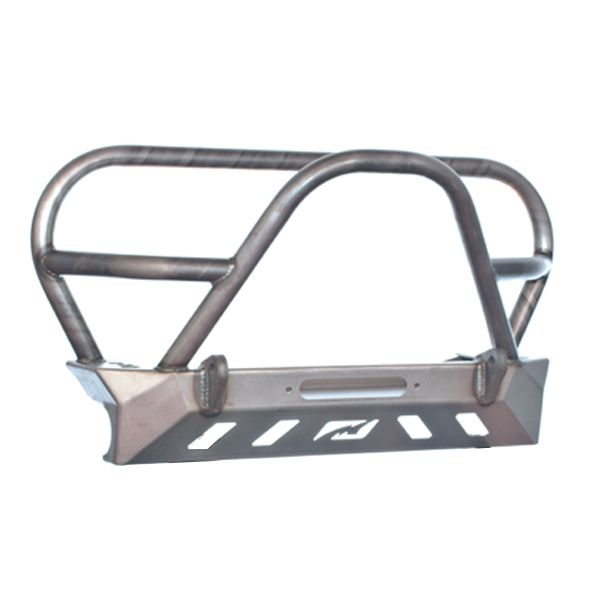 Jeep YJ TJ LJ Front Bumper W/Grill Hoop and Stinger Bare Steel Motobilt - MB1069-L