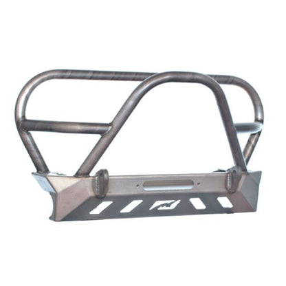 Jeep YJ TJ LJ Front Bumper W/Grill Hoop and Stinger Bare Steel Motobilt - MB1069-L
