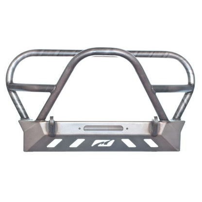 Jeep YJ TJ LJ Front Bumper W/Grill Hoop and Stinger Bare Steel Motobilt - MB1069-L
