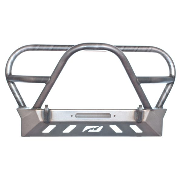 Jeep YJ TJ LJ Front Bumper W/Grill Hoop and Stinger Bare Steel Motobilt - MB1069-L