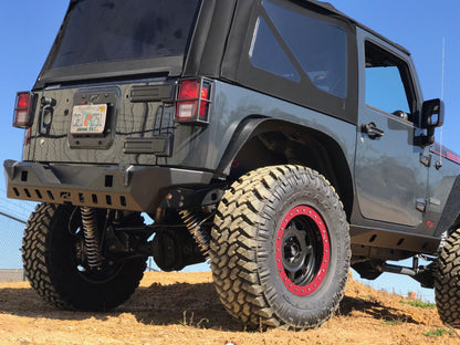Jeep JK Rear Bumper 07-18 Wrangler JK Crusher Series Bare Steel Motobilt - MB1072