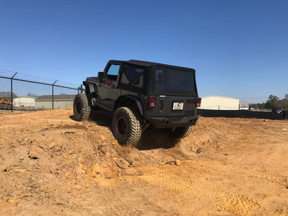 Jeep JK Rear Bumper 07-18 Wrangler JK Crusher Series Bare Steel Motobilt - MB1072