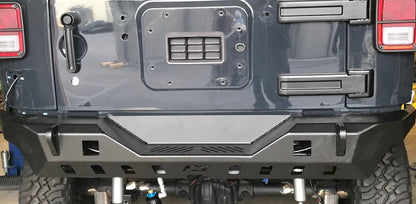 Jeep JK Rear Bumper 07-18 Wrangler JK Crusher Series Bare Steel Motobilt - MB1072