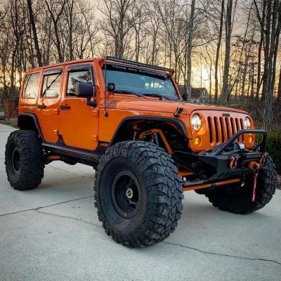 Front and Rear 2 Inch Crusher Fender Package 07-18 Jeep Wrangler JK/JKU Motobilt - MB1076-2-1075-2