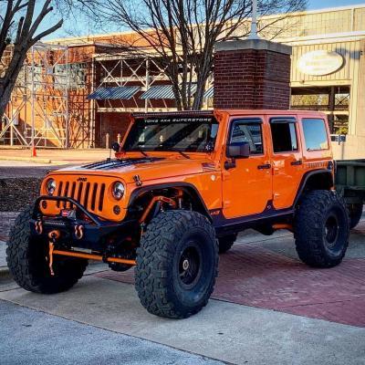 Front and Rear 2 Inch Crusher Fender Package 07-18 Jeep Wrangler JK/JKU Motobilt - MB1076-2-1075-2