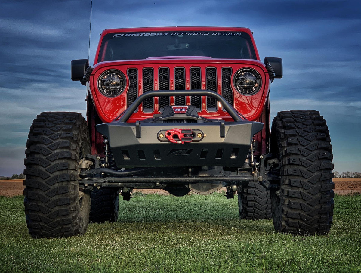 Jeep JL/Gladiator Front Bumper W/Bull Bar Crusher 2018-Present Wrangler JL/Gladiator Motobilt - MB1078-B