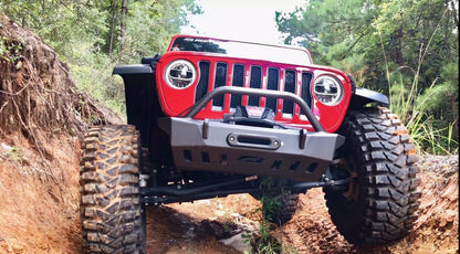 Jeep JL/Gladiator Front Bumper W/Bull Bar Crusher 2018-Present Wrangler JL/Gladiator Motobilt - MB1078-B