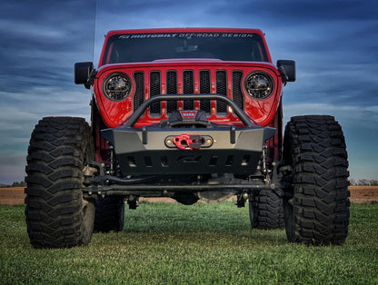Jeep JL/Gladiator Front Bumper W/Bull Bar Crusher 2018-Present Wrangler JL/Gladiator Motobilt - MB1078-B
