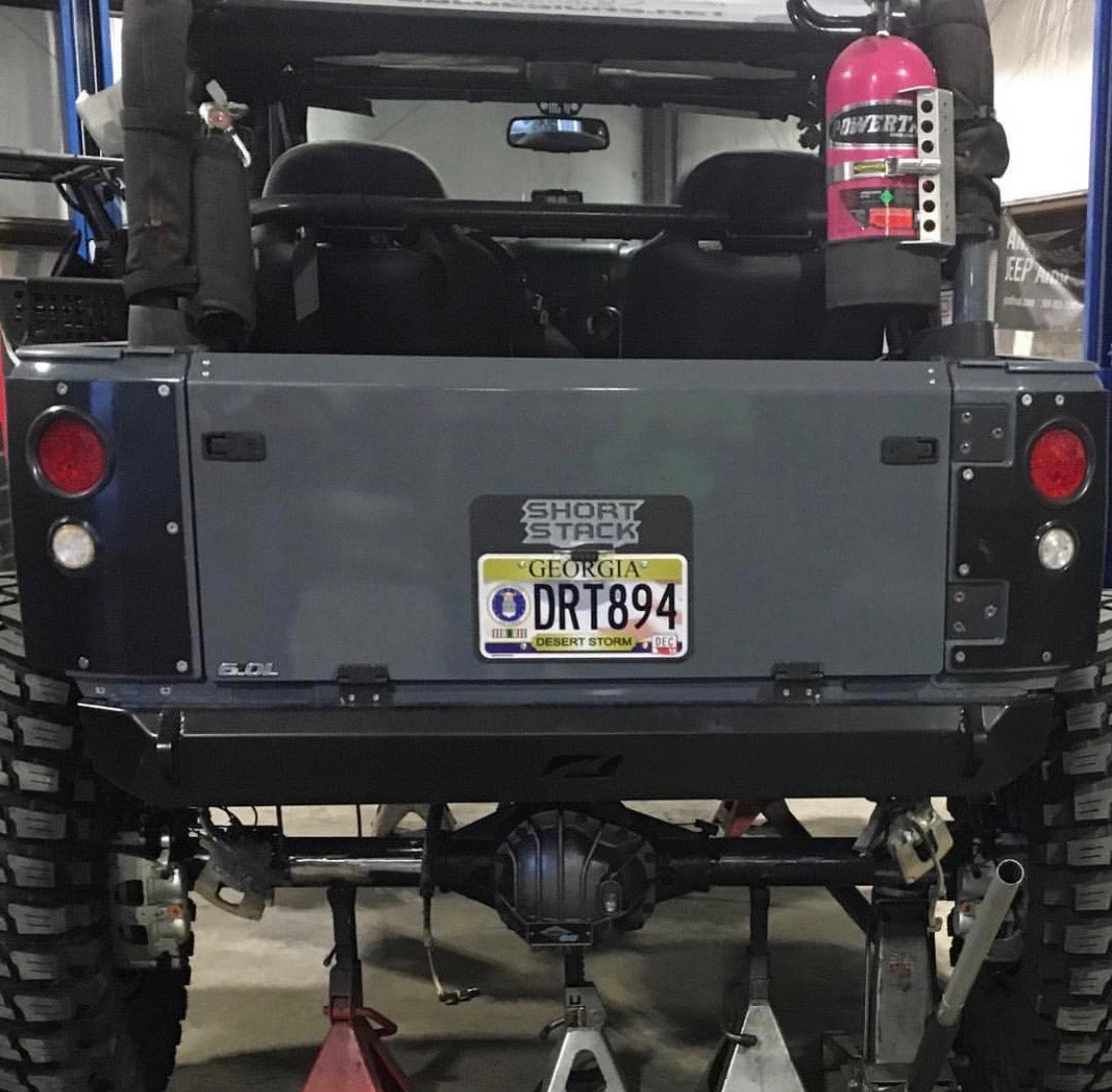 Jeep JK Frame Chop Rear Bumper and Cross Member 07-17 Wrangler JK Motobilt - MB1081