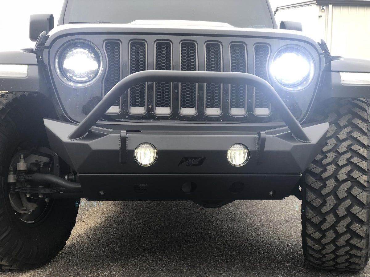 Jeep JL/Gladiator Front Bumper W/Stinger/Skid Plate 18+ Wrangler JL/Gladiator The Hammer Series Motobilt - MB1090F-S-1094