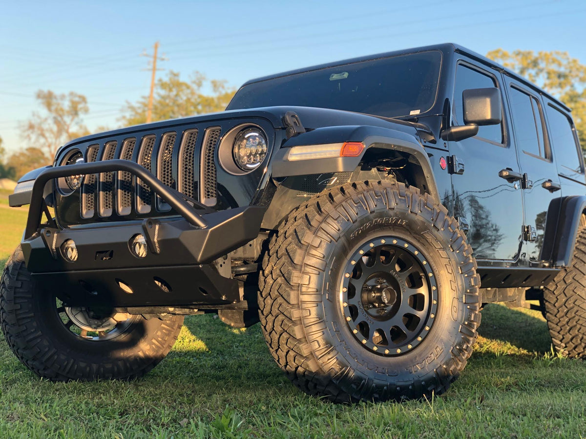 Jeep JL/Gladiator Front Bumper W/Stinger/Skid Plate 18+ Wrangler JL/Gladiator The Hammer Series Motobilt - MB1090F-S-1094
