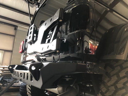 Jeep JL Rear Bumper Crusher With Light Mounts With Spare Tire Cut Out 2018-Present Wrangler JL Motobilt - MB1092