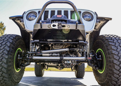 Tomahawk Frame Chop Front Bumper w/Bull Bar for Jeep JK, JL, JT Motobilt - MB1149-BB