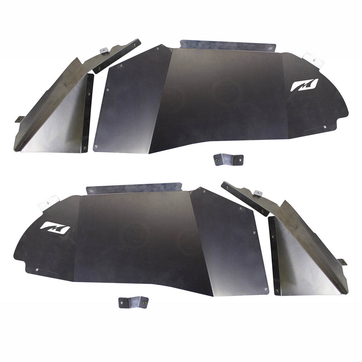 Aluminum Blank Front Inner Fenders for JL/JLU/JT Gladiator Motobilt - MB1150