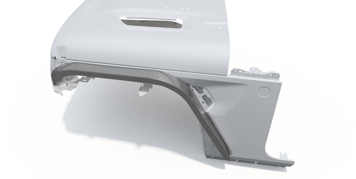 Front Highline Fenders for 2018-Present Jeep JL/JLU/JT Motobilt - MB1196