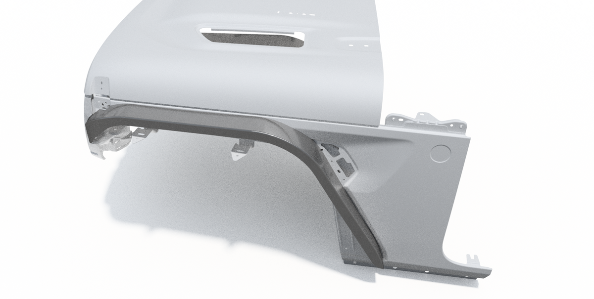 Front Highline Fenders for 2018-Present Jeep JL/JLU/JT Motobilt - MB1196