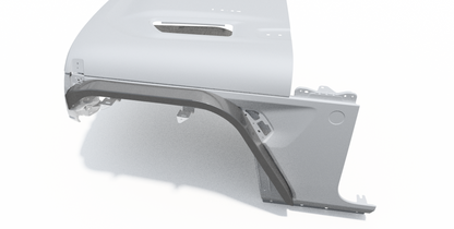 Front Highline Fenders for 2018-Present Jeep JL/JLU/JT Motobilt - MB1196