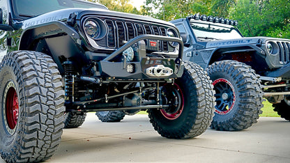 Gladius Frame Chop Bumper with Bull Bar for Jeep JK/JL/JT - Fits Warn M8274 Motobilt - MB1238-B