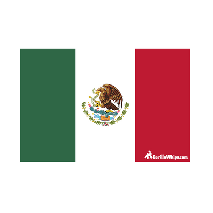 Mexico 12x18 Grommet Whip Flag
