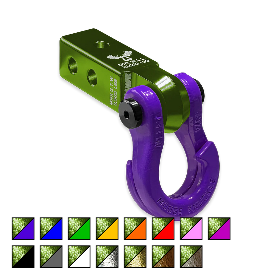 Jowl 3/4 Split Shackle and Mohawk 2.0 Receiver Combo Bean Green Moose Knuckle Offroad