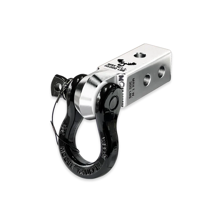 B'oh 3/4 Spin Pin Shackle and Mohawk 2.0 Receiver Combo Atomic Silver Moose Knuckle Offroad