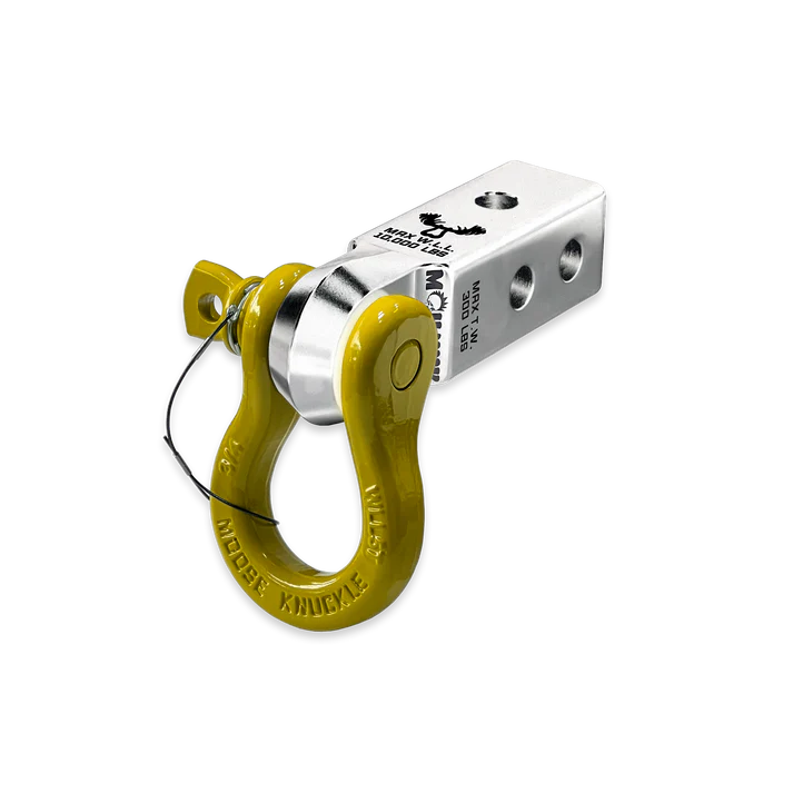 B'oh 3/4 Spin Pin Shackle and Mohawk 2.0 Receiver Combo Atomic Silver Moose Knuckle Offroad