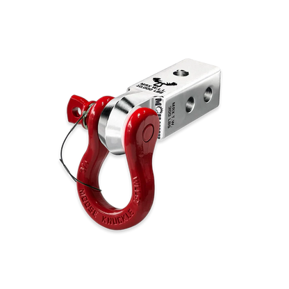 B'oh 3/4 Spin Pin Shackle and Mohawk 2.0 Receiver Combo Atomic Silver Moose Knuckle Offroad